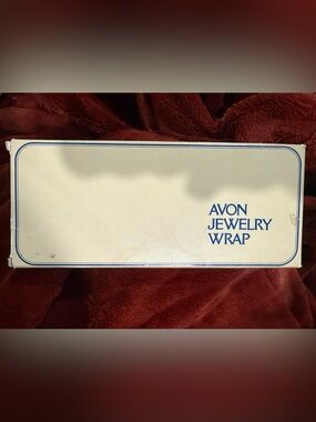 Vintage Navy Blue Avon Jewelry Wrap